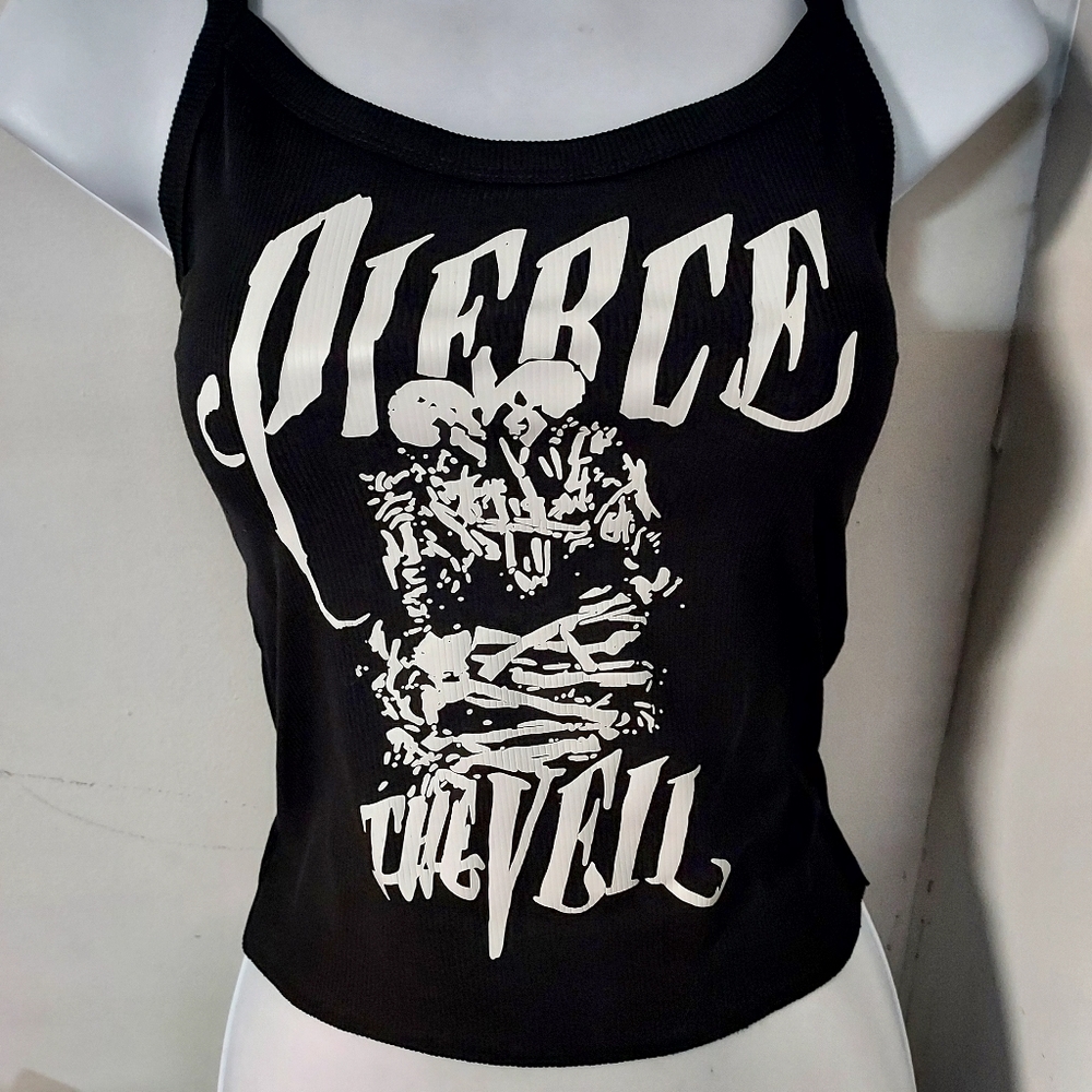 Pierce the Veil Skeletons Tank misadventures tank top pierce the veil Crop Top